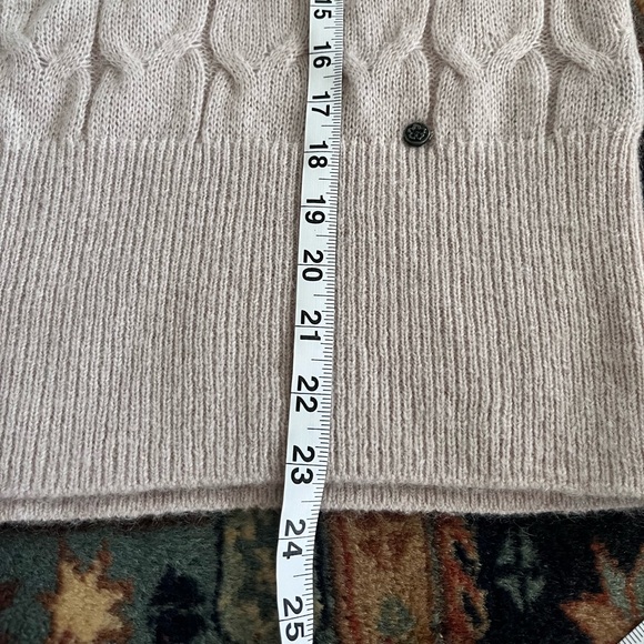 Ted Baker Veolaa Cable Knit Wool Mohair Blend Sweater lilac purple pink Size M 3 - Picture 7 of 10